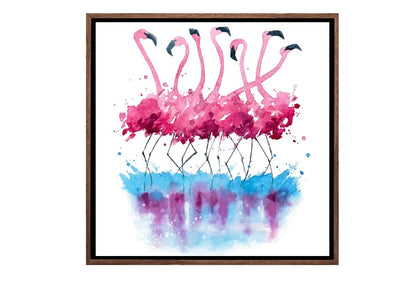 Abstract Flamingo | Abstract Wall Art Print