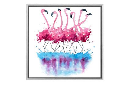 Abstract Flamingo | Abstract Wall Art Print