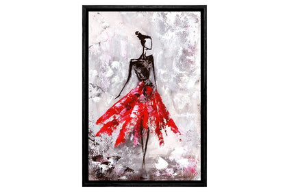 Woman in Red | Canvas Art Print