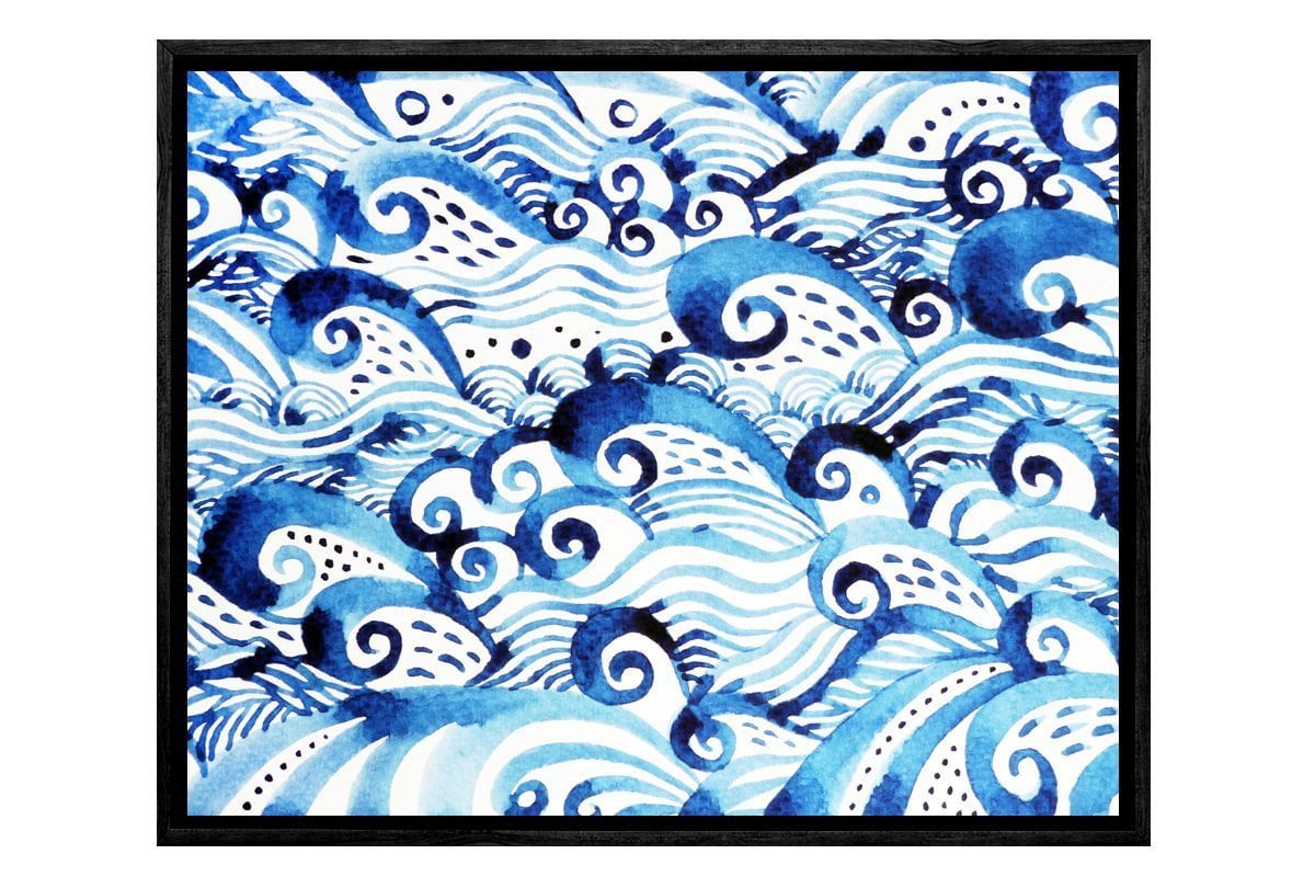 Abstract Ocean | Canvas Wall Art Print