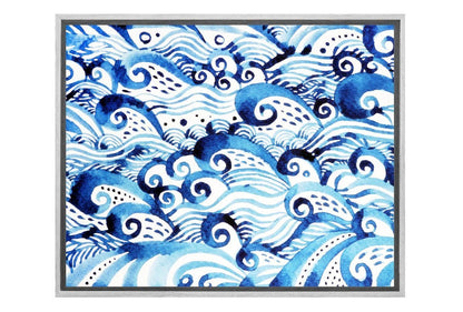 Abstract Ocean | Canvas Wall Art Print