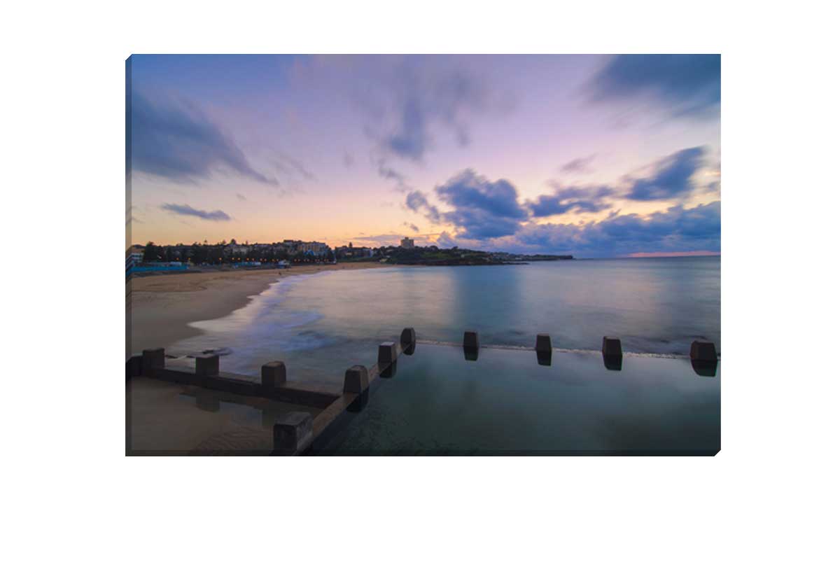 Daybreak Coogee Rock Pool, Sydney, Australia | Canvas Wall Art Print