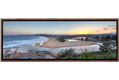 Beach & Lake Entrance, Nth Narrabeen, Australia | Canvas Wall Art Print
