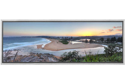 Beach & Lake Entrance, Nth Narrabeen, Australia | Canvas Wall Art Print