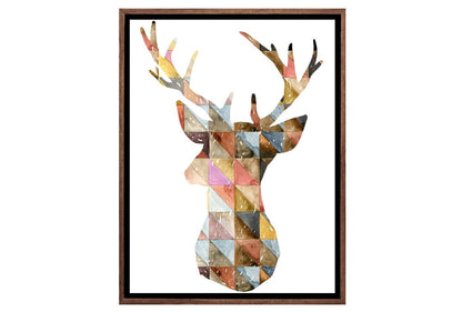 Deer Abstract | Canvas Wall Art Decor