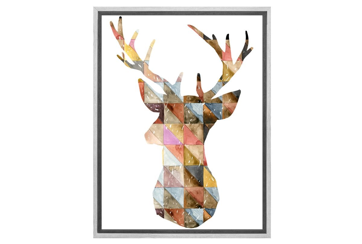 Deer Abstract | Canvas Wall Art Decor