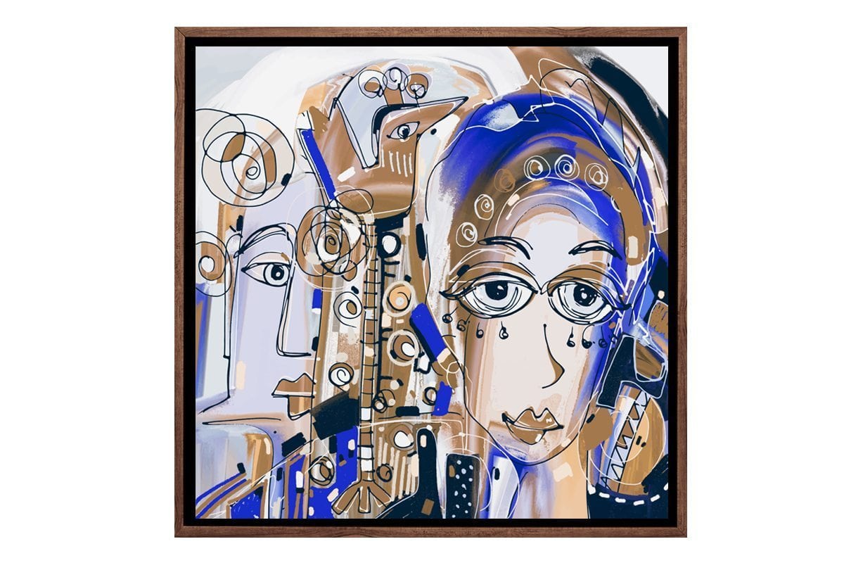 Abstract Lady | Canvas Wall Art Print - Final Touch Decor