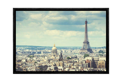 Aerial of Paris with Eiffel Tower, France | Canvas Wall Art Print