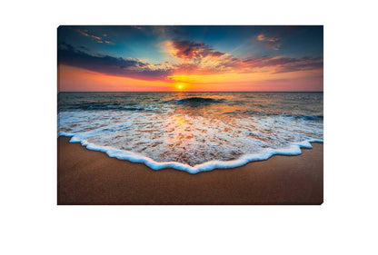 Sunset Beach Scene 2 | Canvas Wall Art Print