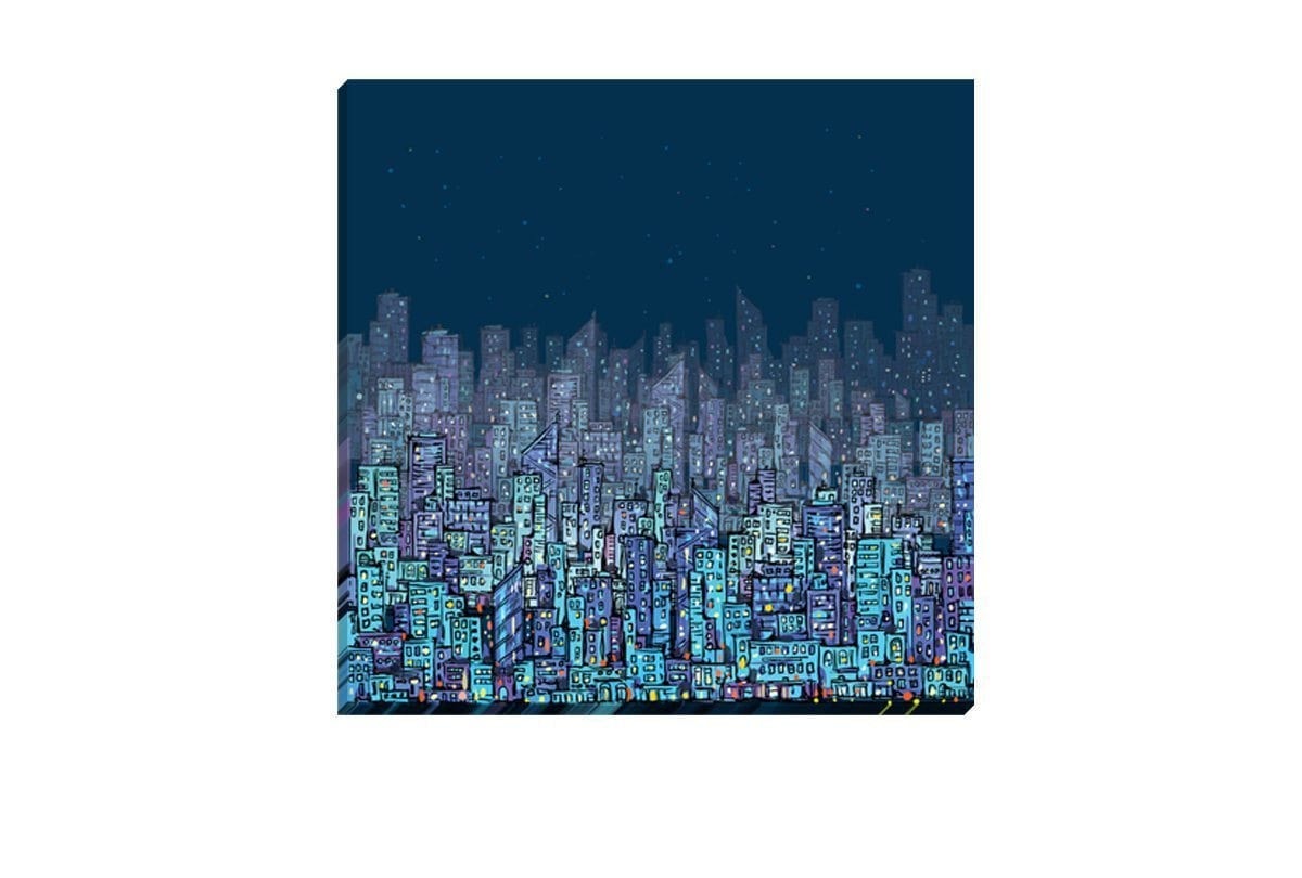City Lights | Canvas Wall Art Print