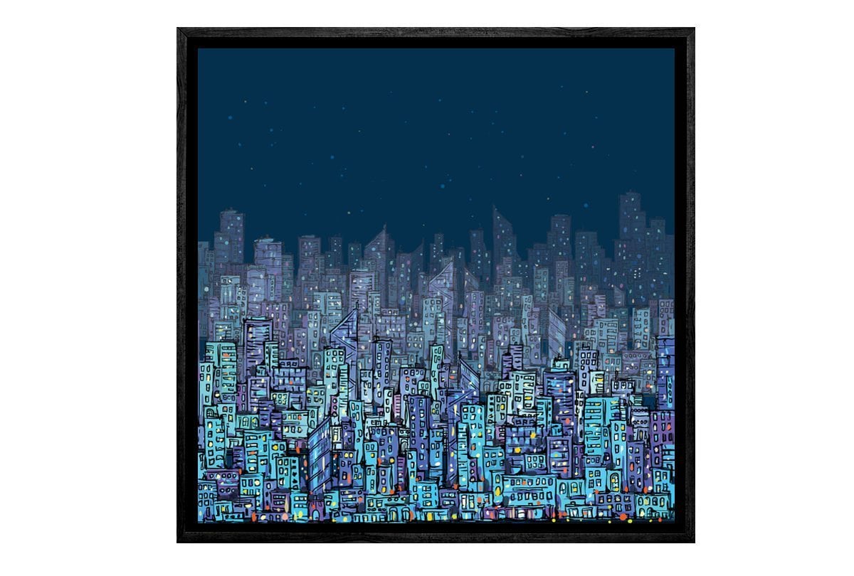 City Lights | Canvas Wall Art Print