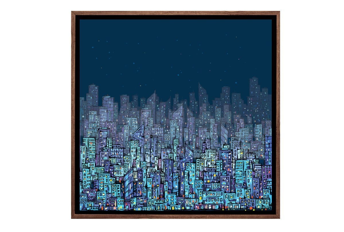 City Lights | Canvas Wall Art Print