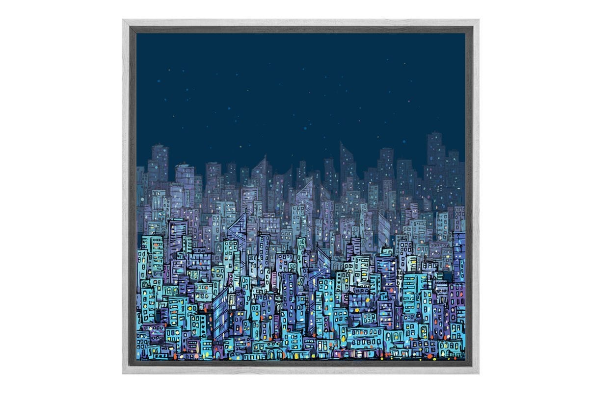 City Lights | Canvas Wall Art Print