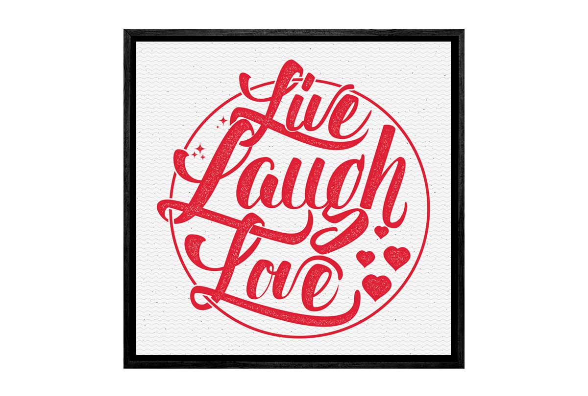 Live Laugh Love | Canvas Wall Art Print