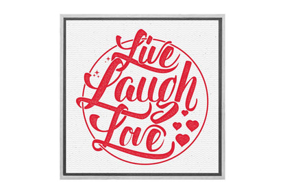 Live Laugh Love | Canvas Wall Art Print
