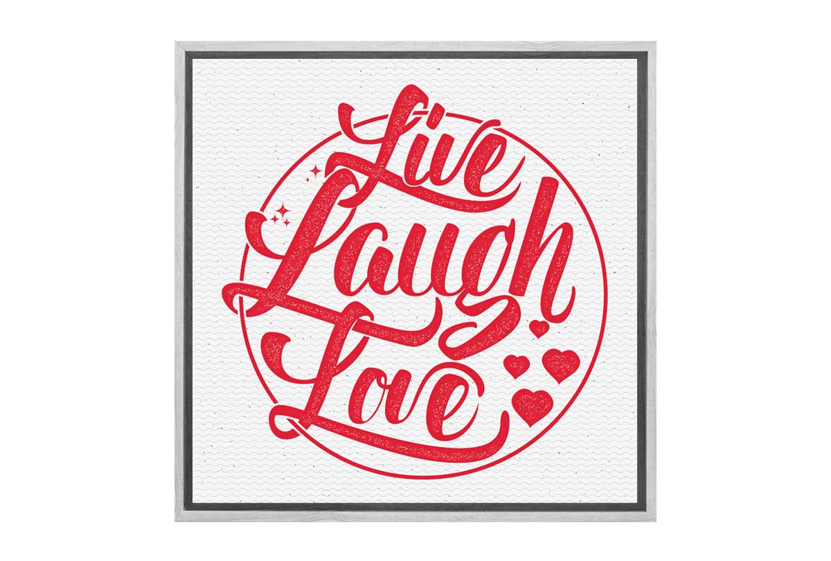 Live Laugh Love | Canvas Wall Art Print