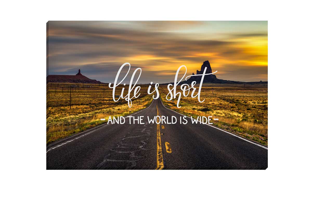 Life is Short | Canvas Wall Art Print