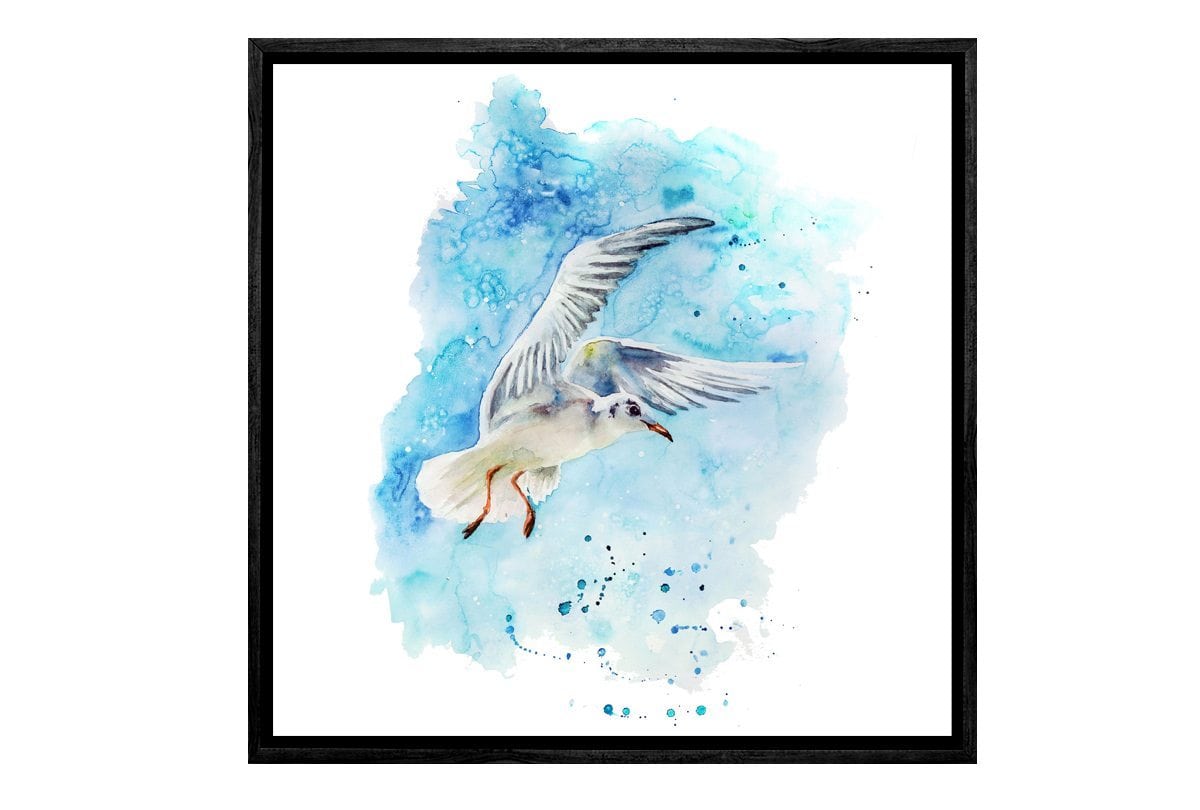 Gull | Bird Canvas Wall Art Print