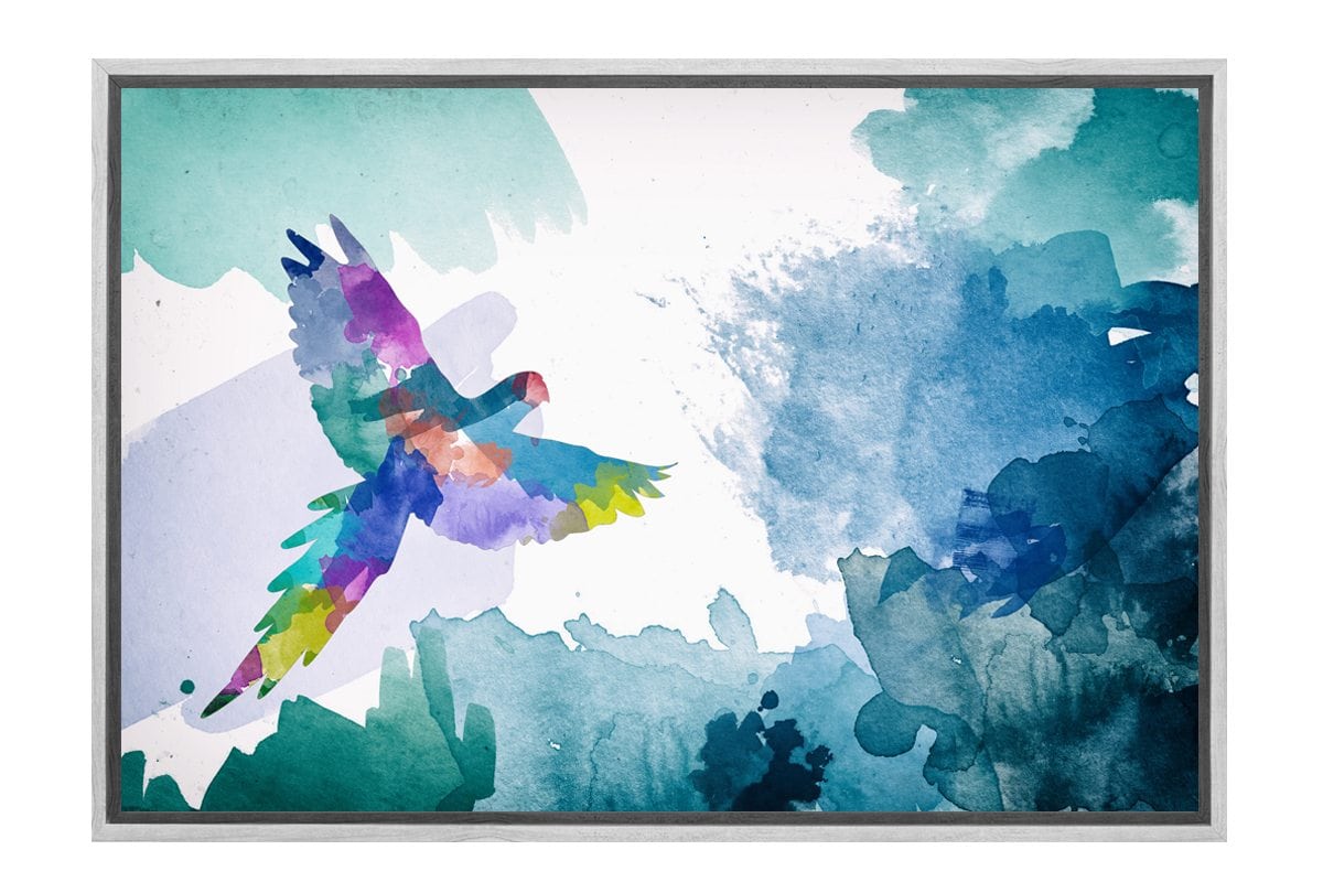 Jungle Parrot | Canvas Wall Art Print
