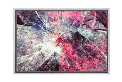 Pink, Grey, Black Abstract | Canvas Wall Art Print