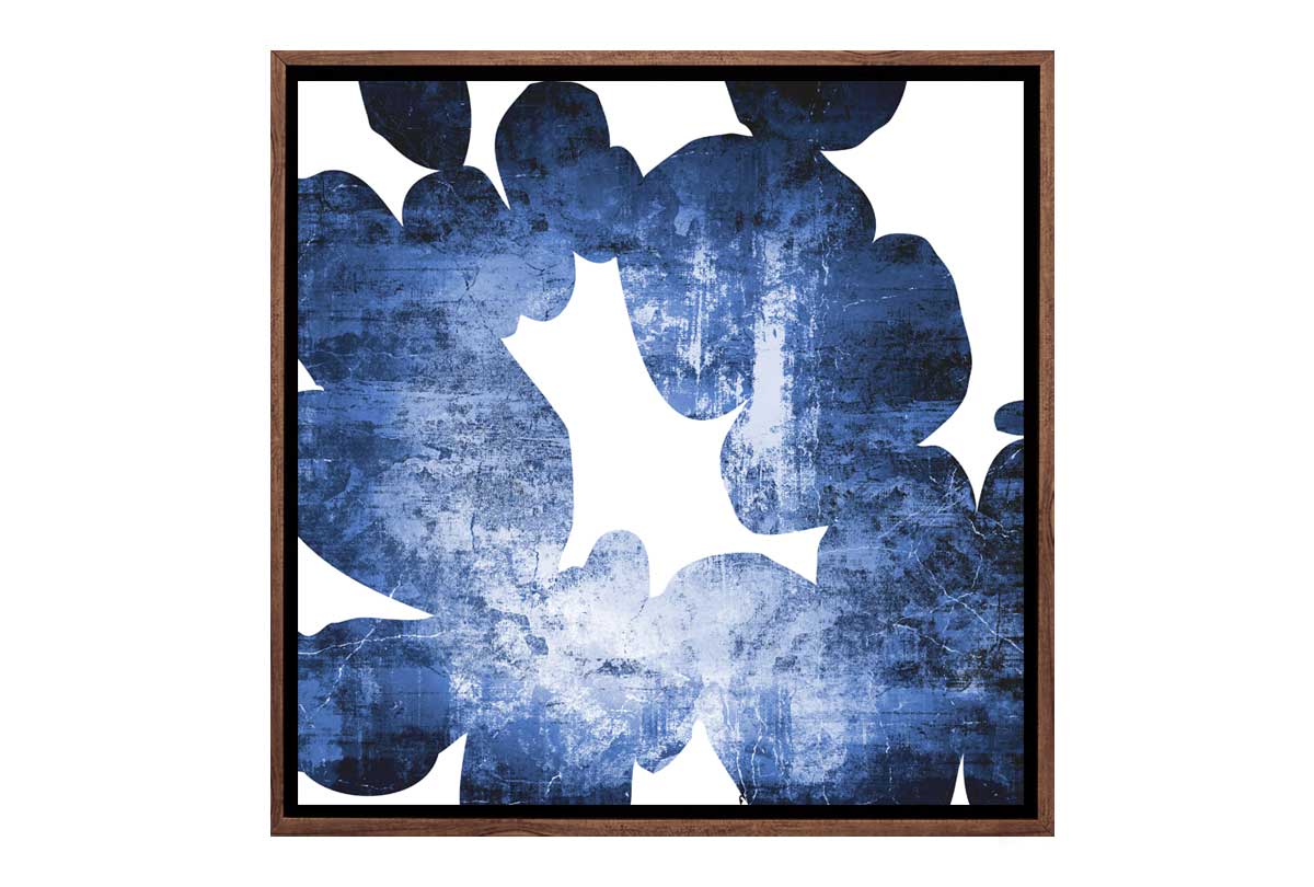 Blue Denim Custom Abstract | Canvas Wall Art Print