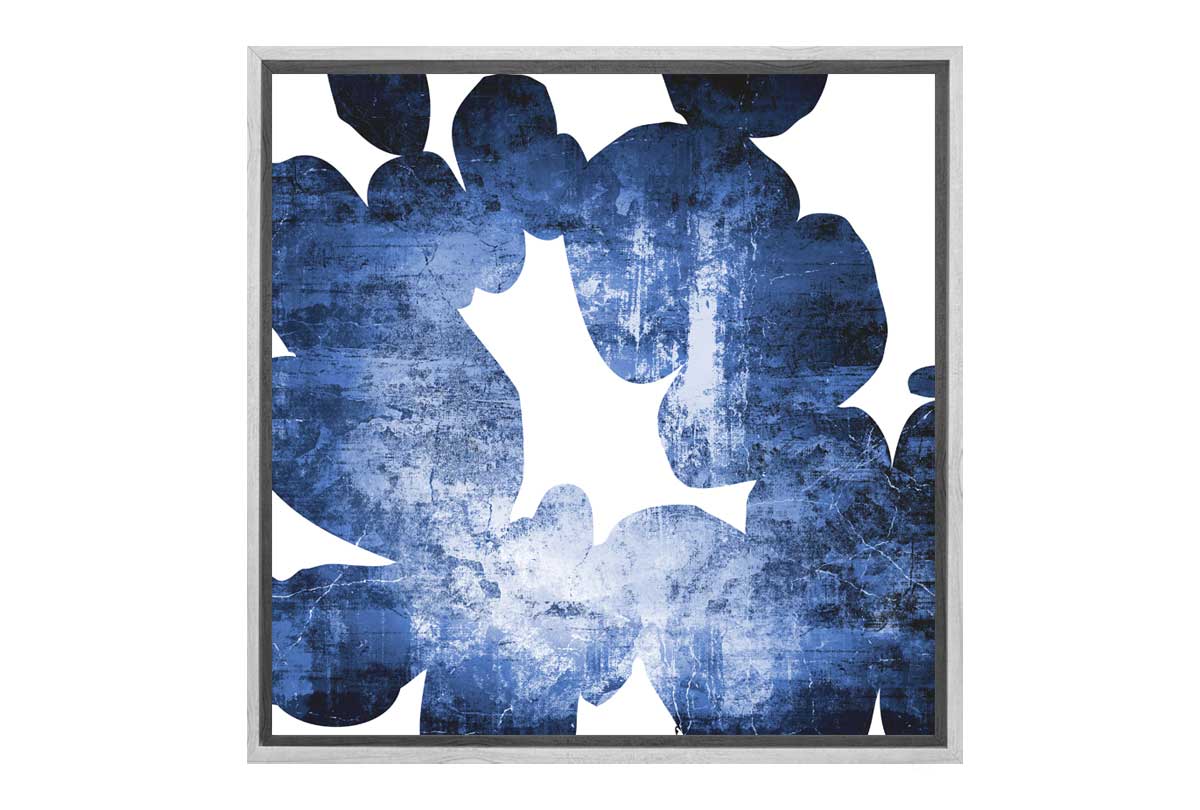 Blue Denim Custom Abstract | Canvas Wall Art Print