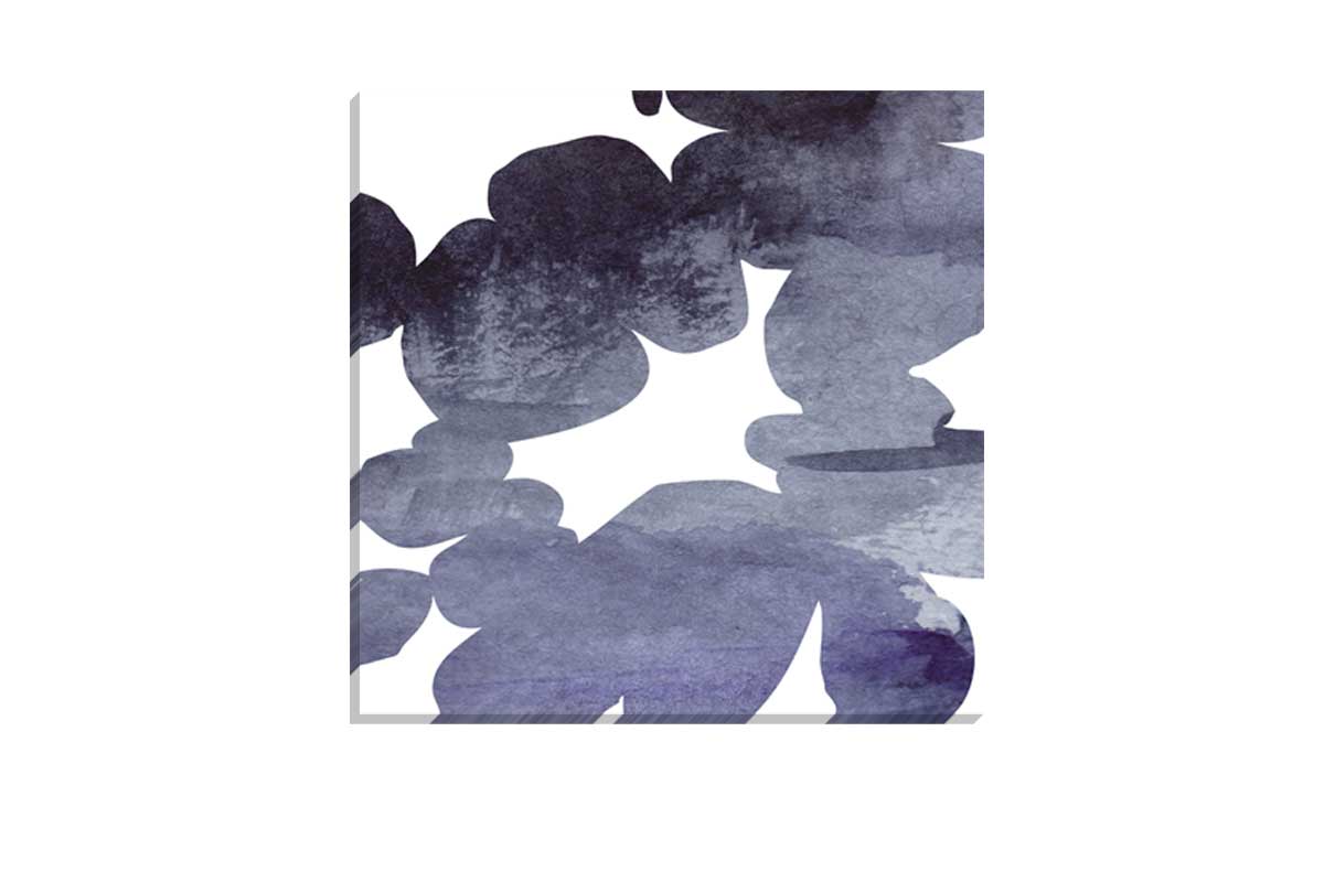 Deep Blue Custom Abstract | Canvas Wall Art Print