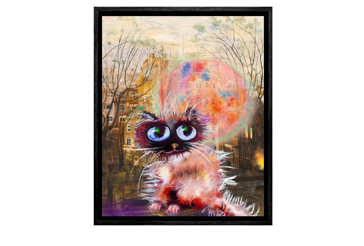 Cat Series | Yard Cat | Canvas Wall Art Decor