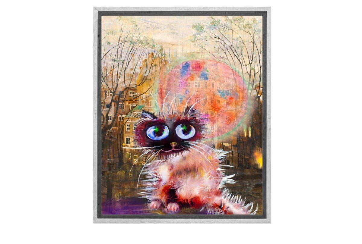 Cat Series | Yard Cat | Canvas Wall Art Decor