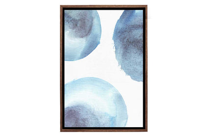 Blue Watercolour Circles 2 | Canvas Wall Art Print