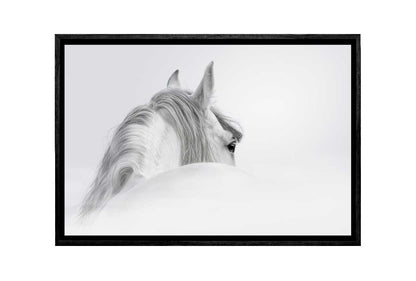 White Horse Print | Canvas Wall Art Print