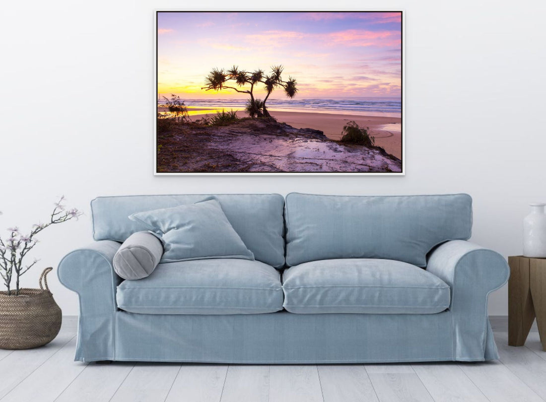 Fraser island wall art sunset