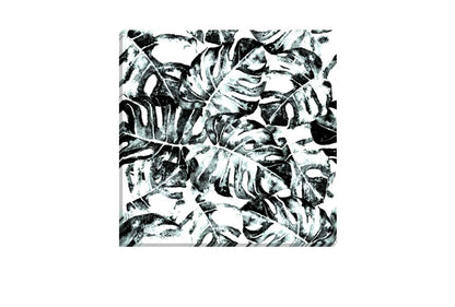 Black and White Monstera | Canvas Wall Art Print