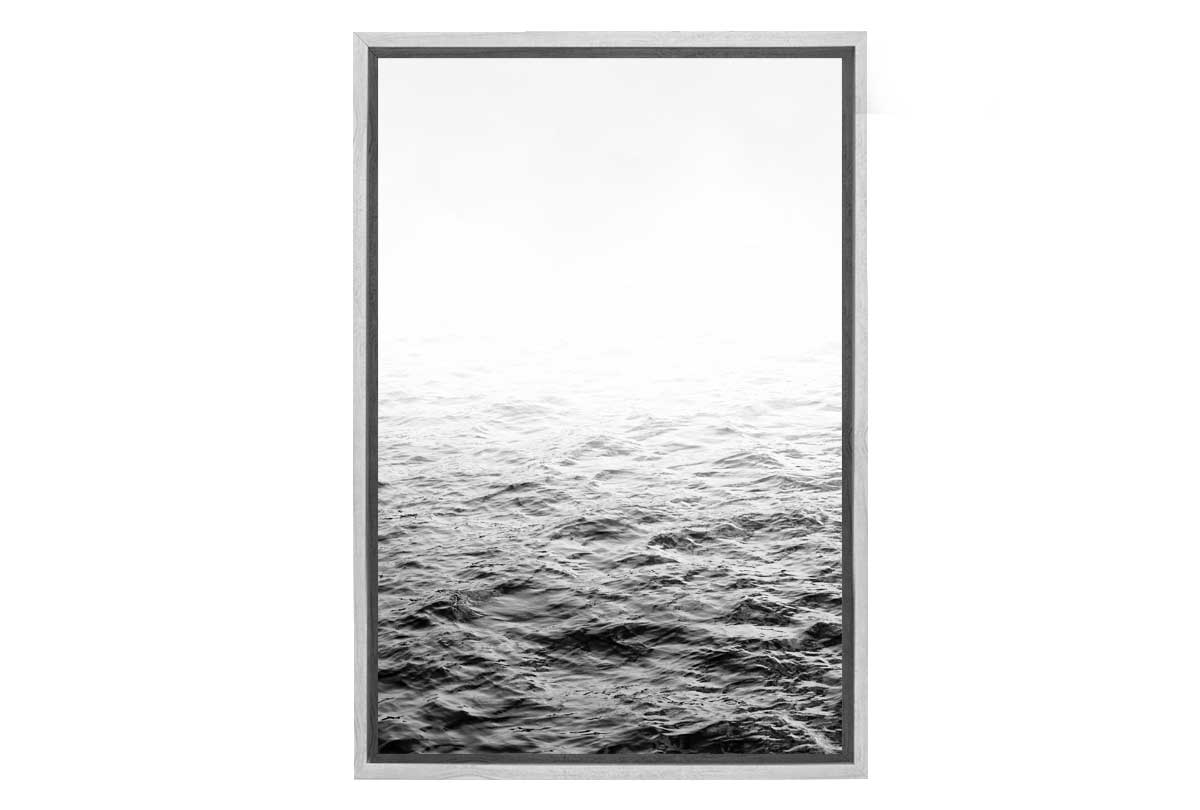 Ocean Print Black and White | Canvas Wall Art Print