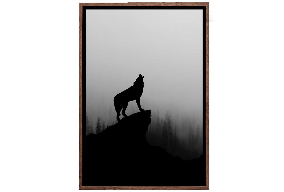 Howling Wolf | Canvas Wall Art Print