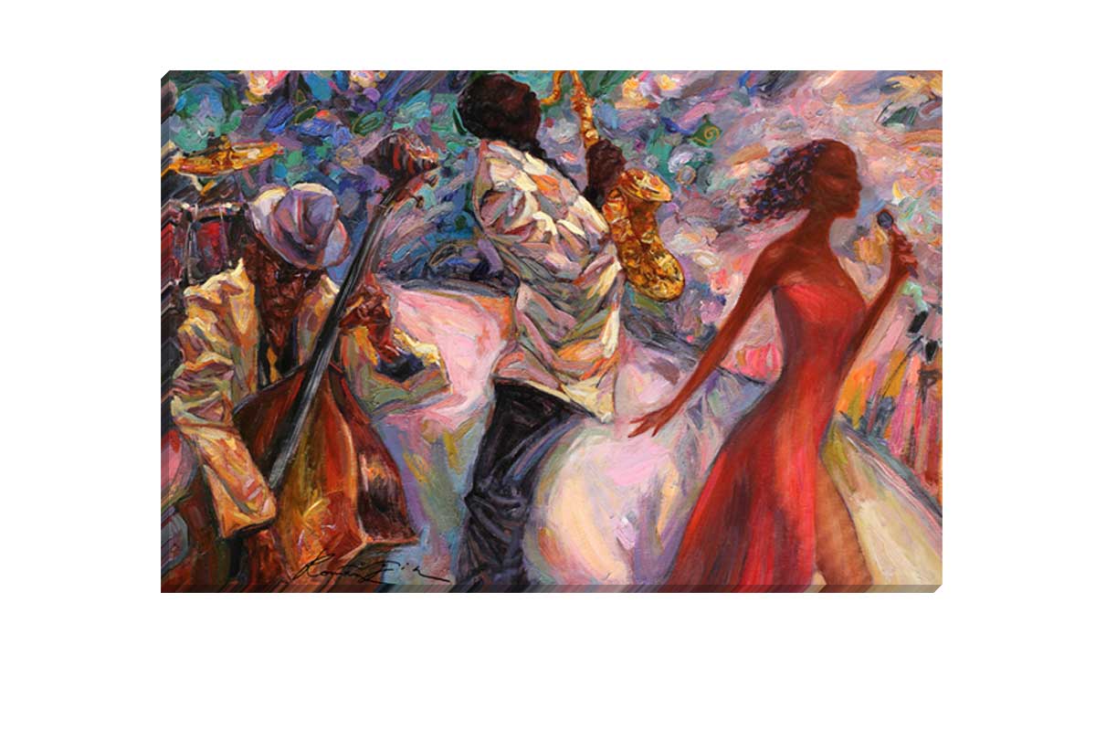 The Jazz Singer | Canvas Wall Art Print