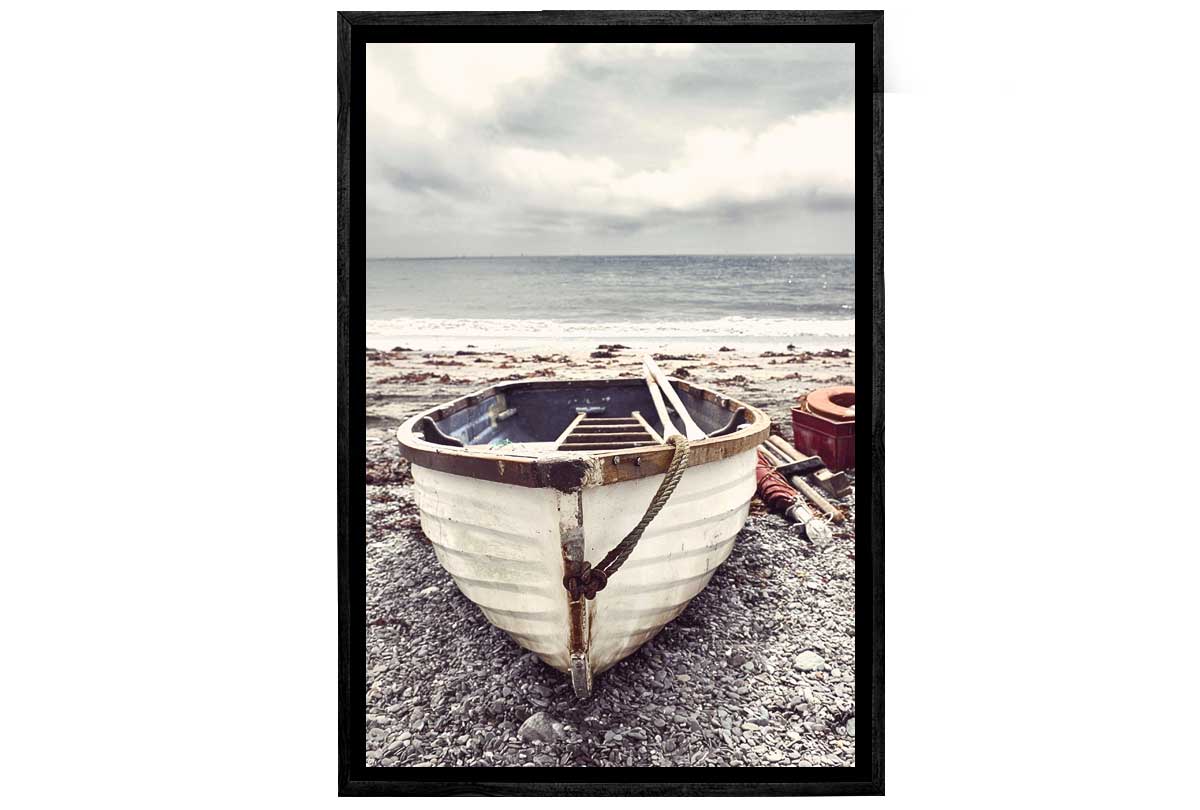 Boat on Beach | Canvas Wall Art Print