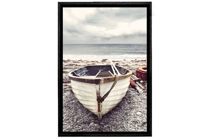 Boat on Beach | Canvas Wall Art Print