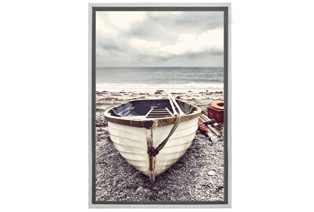 Boat on Beach | Canvas Wall Art Print