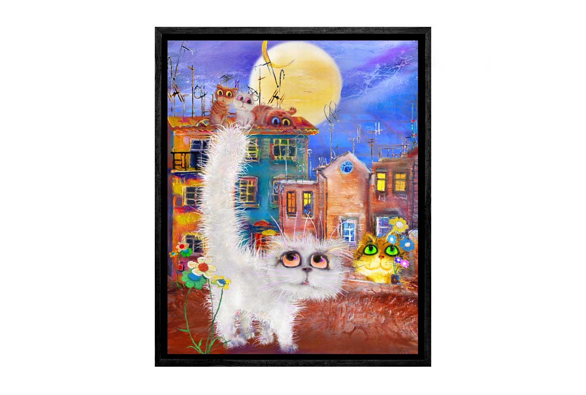 Cat Series | Street Cats | Canvas Wall Art Print