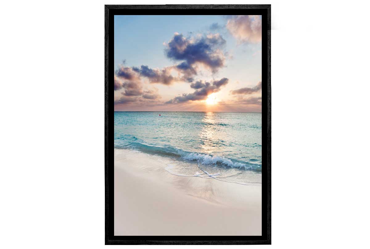 Early Morning Beach Scene | Canvas Wall Art Print