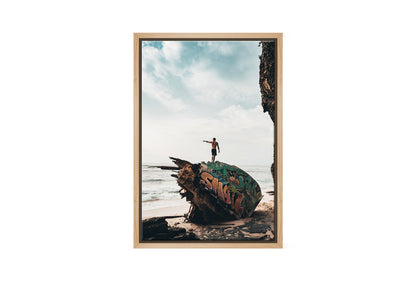 Surf’s Up Beach Shipwreck | Wall Art Print