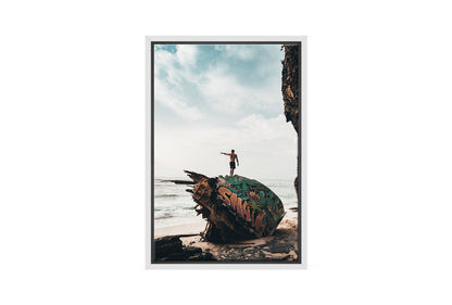 Surf’s Up Beach Shipwreck | Wall Art Print