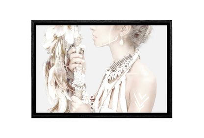 Wild Bohemian Woman | Canvas Wall Art Print