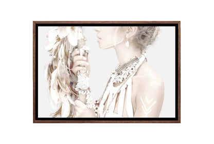 Wild Bohemian Woman | Canvas Wall Art Print