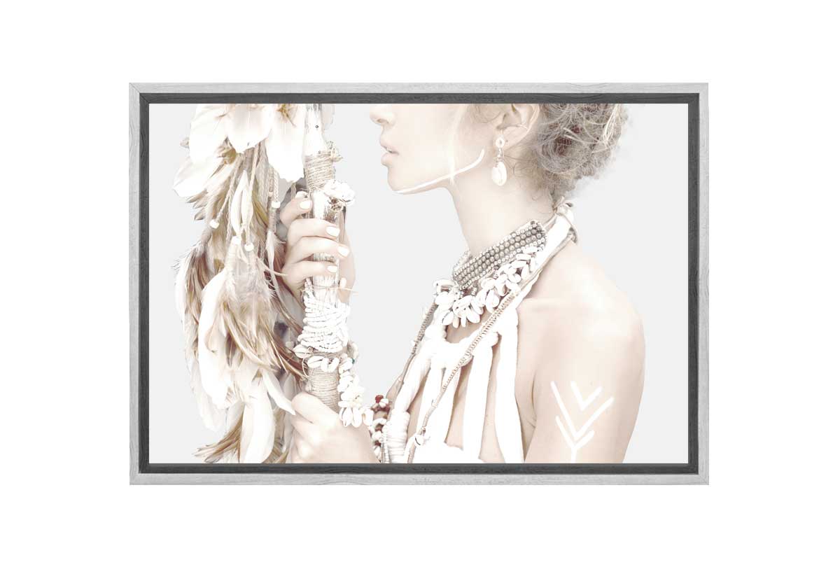 Wild Bohemian Woman | Canvas Wall Art Print