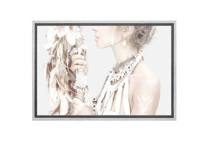 Wild Bohemian Woman | Canvas Wall Art Print