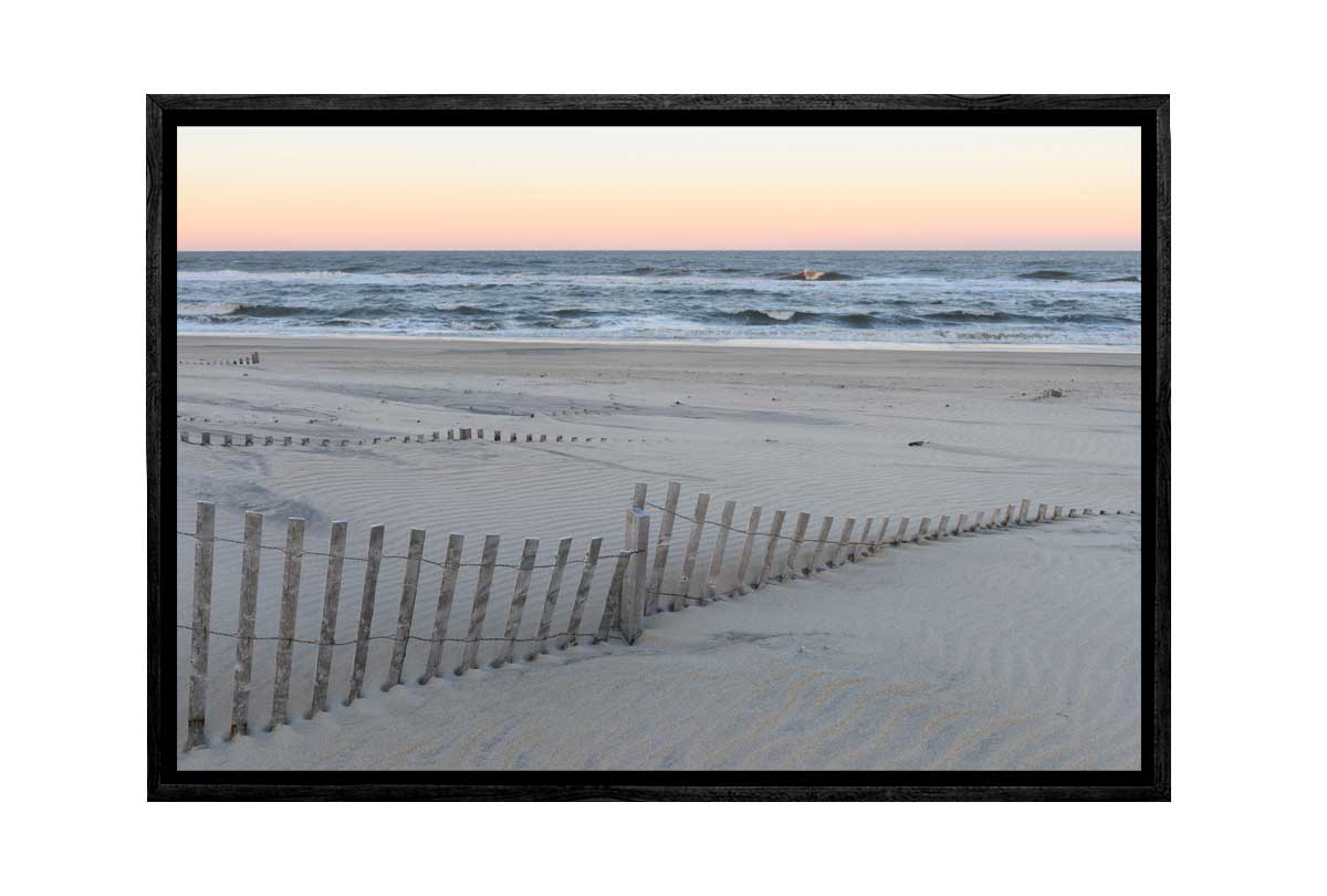 Sand Dune Fences | Canvas Wall Art Print