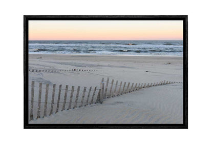 Sand Dune Fences | Canvas Wall Art Print