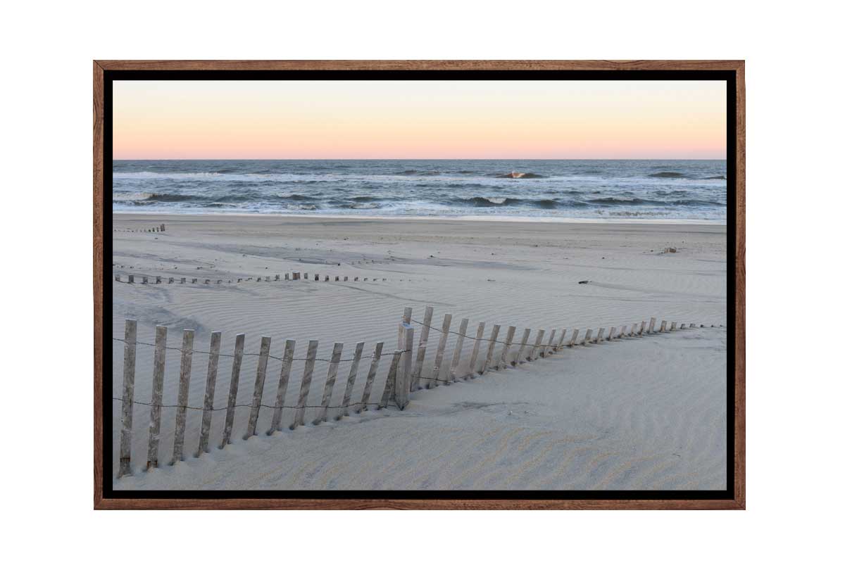 Sand Dune Fences | Canvas Wall Art Print